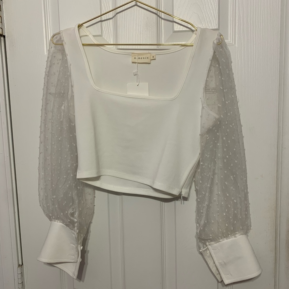 White Boutique Crop Top